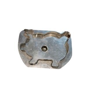 PW Blum III Pig Tin Cookie Cutter Flat Back Vintage Primitive Farmhouse